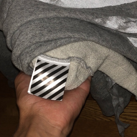 Off White waves hoodie